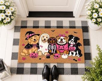Welcome Dog Doormat, Funny Pet Lover Mat, Cute Dog Family Entrance Mat, Dog Lover Gift, Housewarming Present