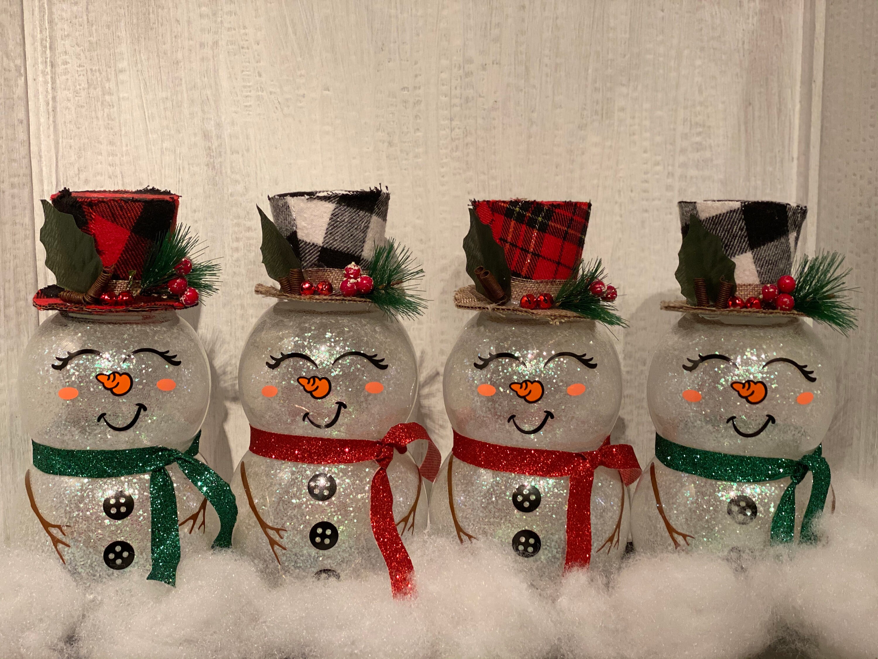Light up Snowman, Glass Light up Snowman, Christmas, Gift, Present ...