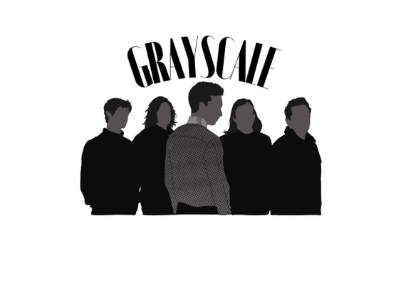 Grayscale Sticker Band Sticker Grayscale Band Decal | Etsy