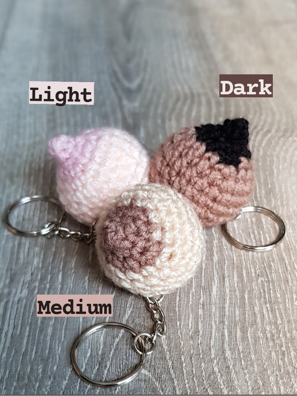 Crochet Boob & Boob Keychain Bundle Etsy