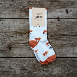 The Moose Sock Matching Moose Socks for Adults and Children Youth