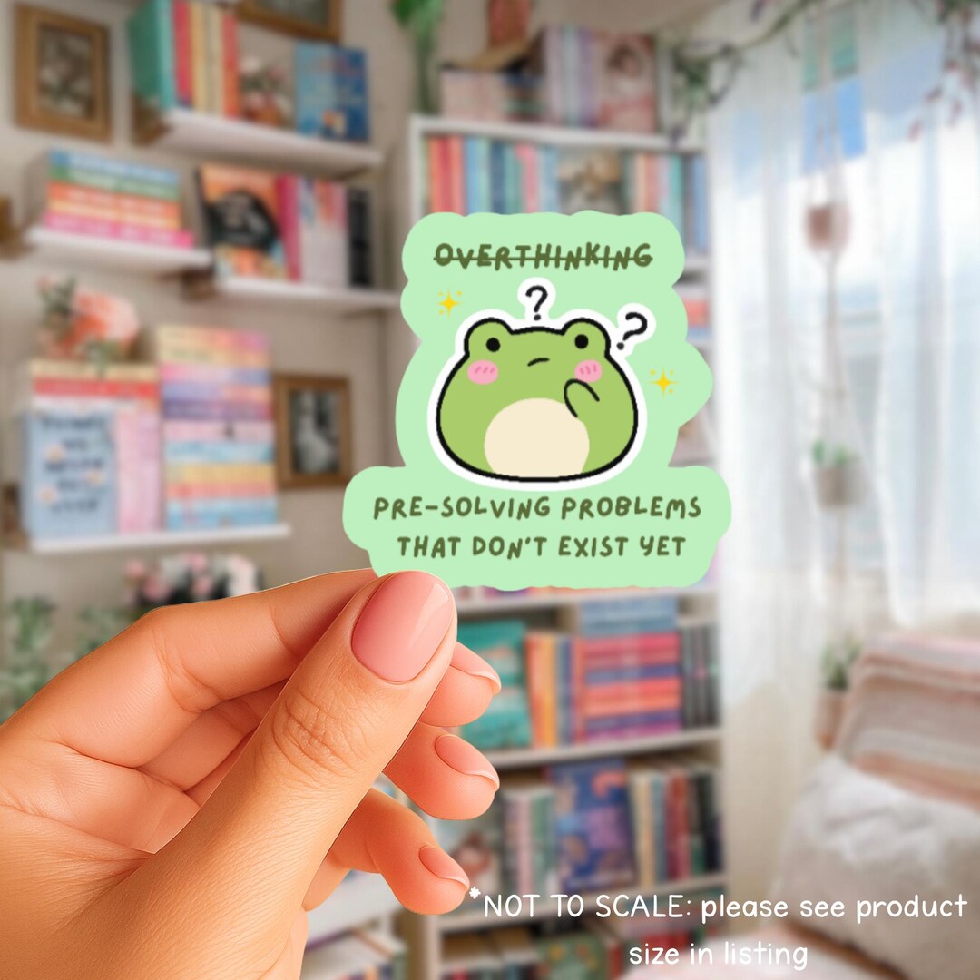 Problem Solving Frog Pre-solving Problems Frog Sticker | Vinyl Laptop Decal - Etsy