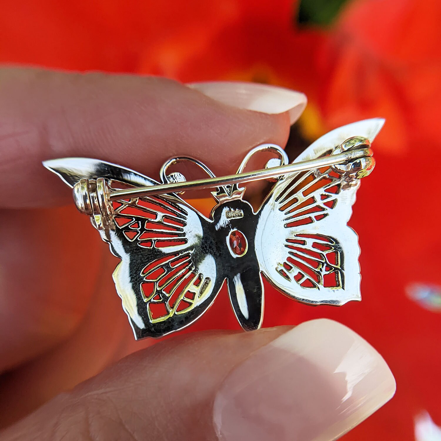 BROOCHES BUTTERFLY 3 Vintage Butterfly Brooch Pins Sterling Silver