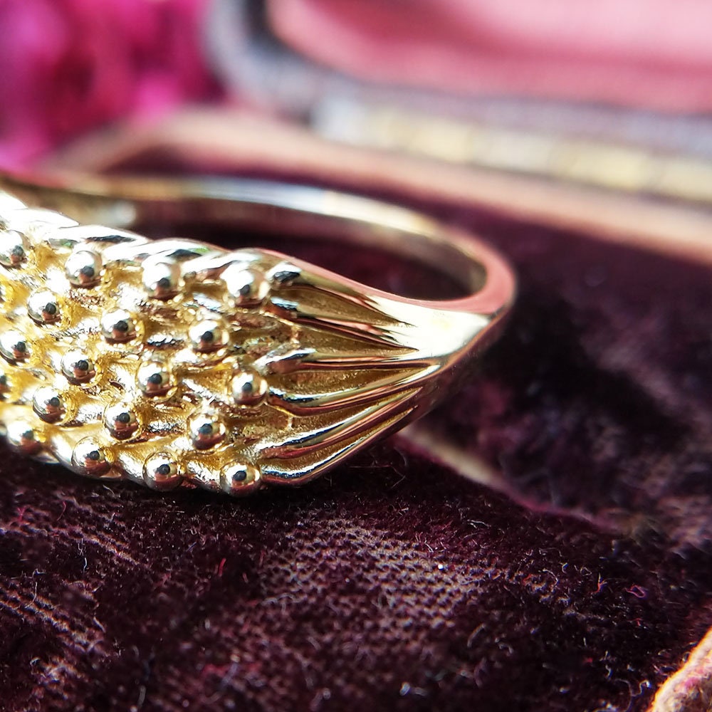 Mens 9ct gold keeper ring sale