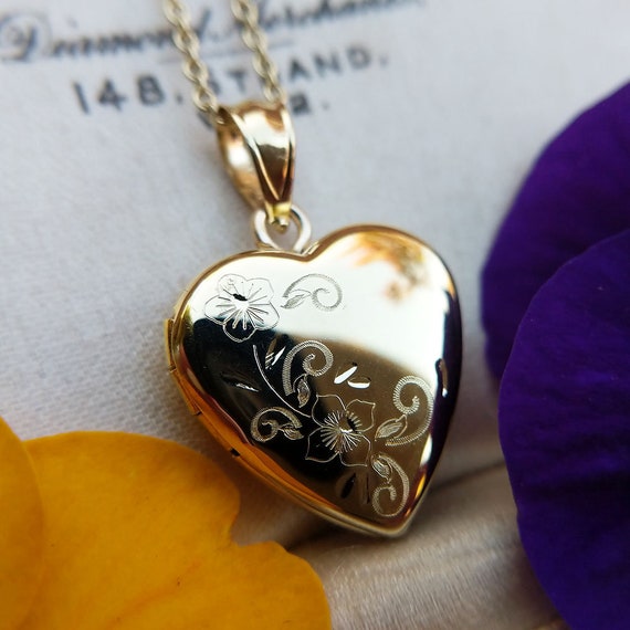 Floral Heart Locket