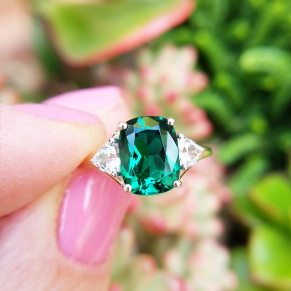 Green stone ring for women store