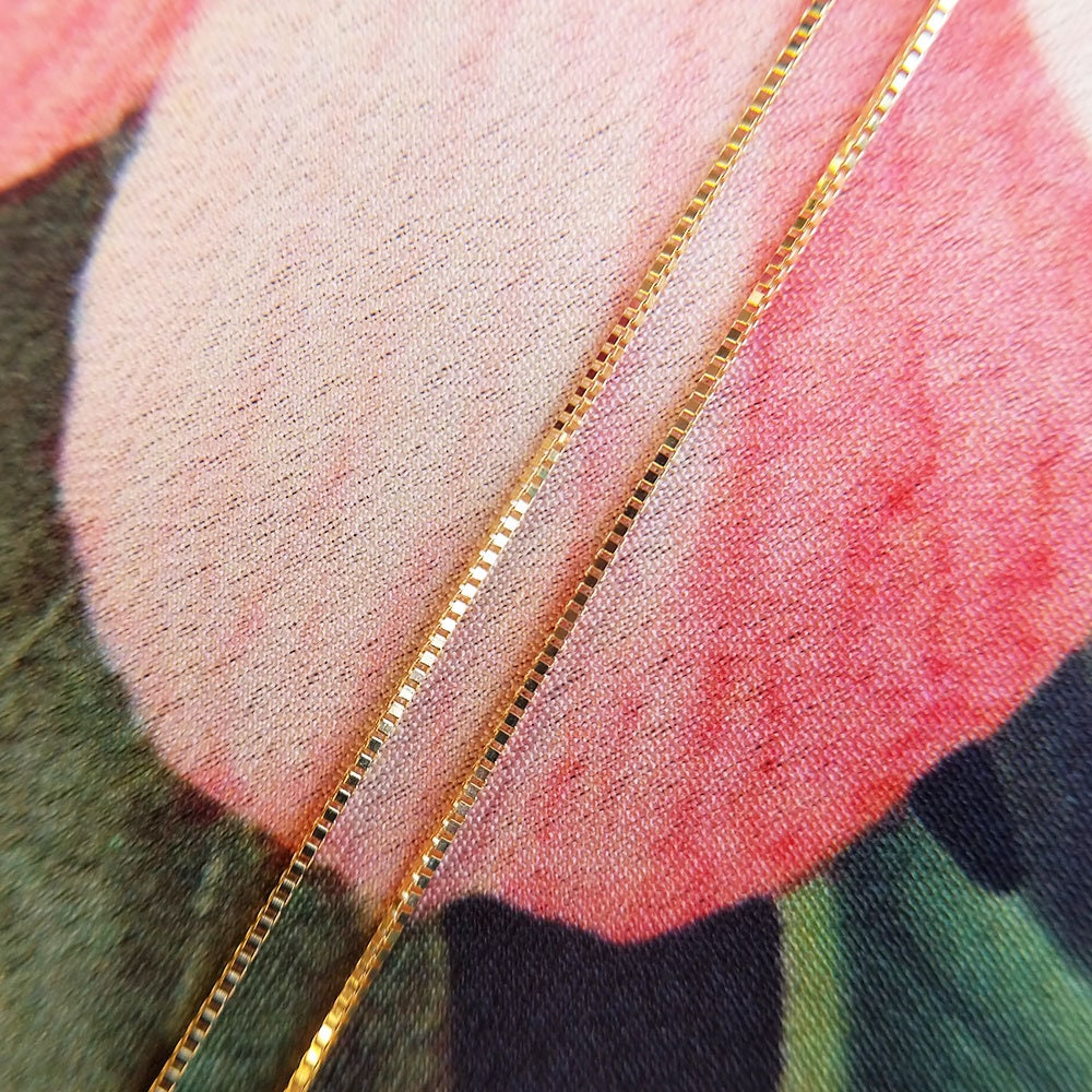 9ct gold deals box chain necklace