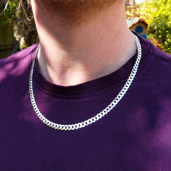 Sterling Silver 55cm Curb Chain | Prouds