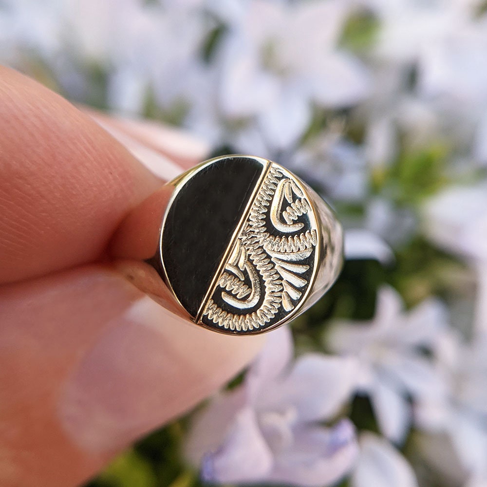 Signet ring 14k store
