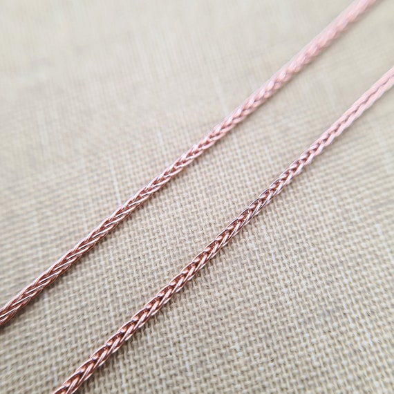 Rose gold clearance spiga chain