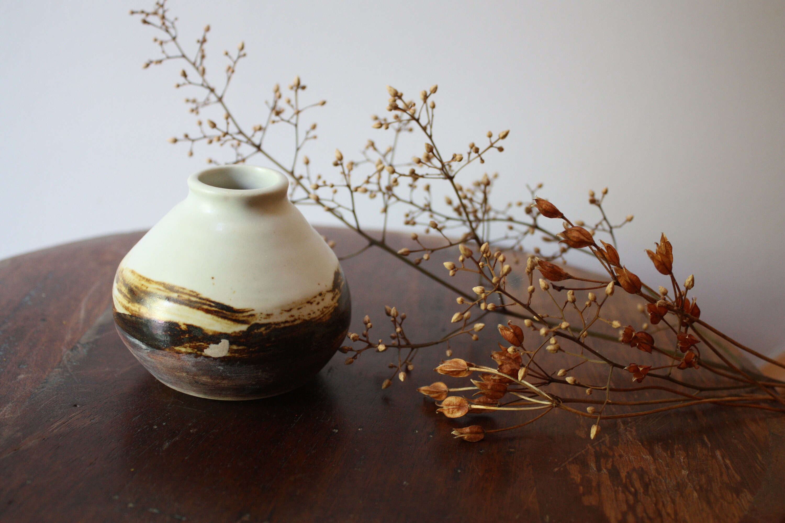 One small handmade ceramic bud vase Etsy