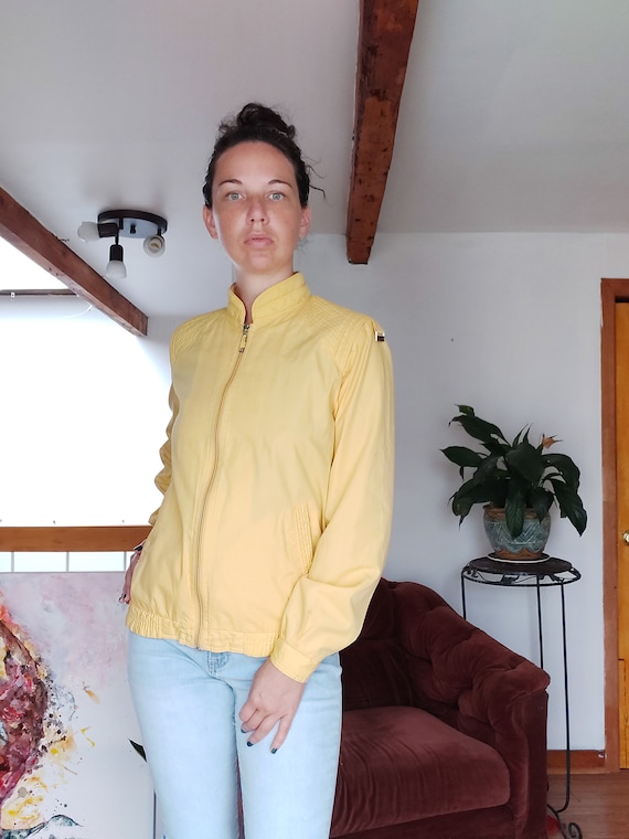 yellow chick jacket, vintage, 1950's