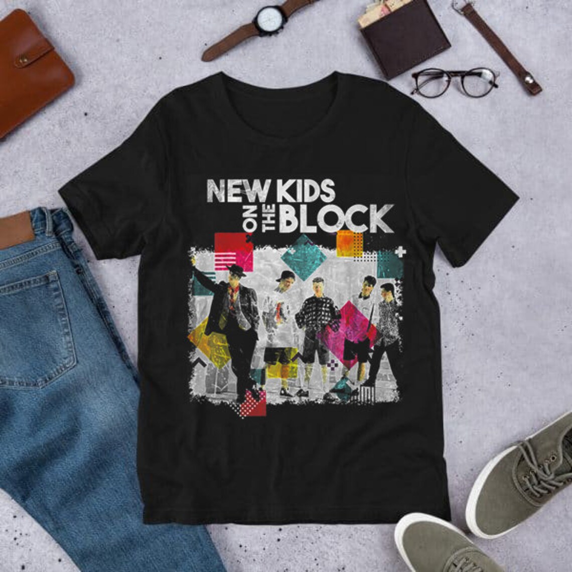 NKOTB Vintage 80s Shirt New Kids On The Block Boy Band Shirt Etsy