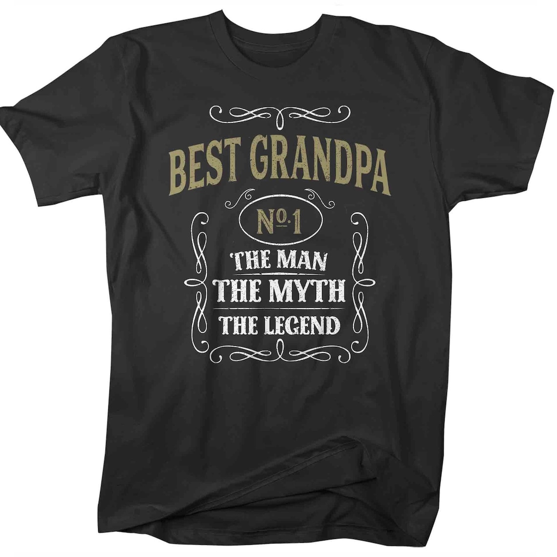 Men's Best Grandpa Shirt Vintage Tee Classic Whiskey Man | Etsy