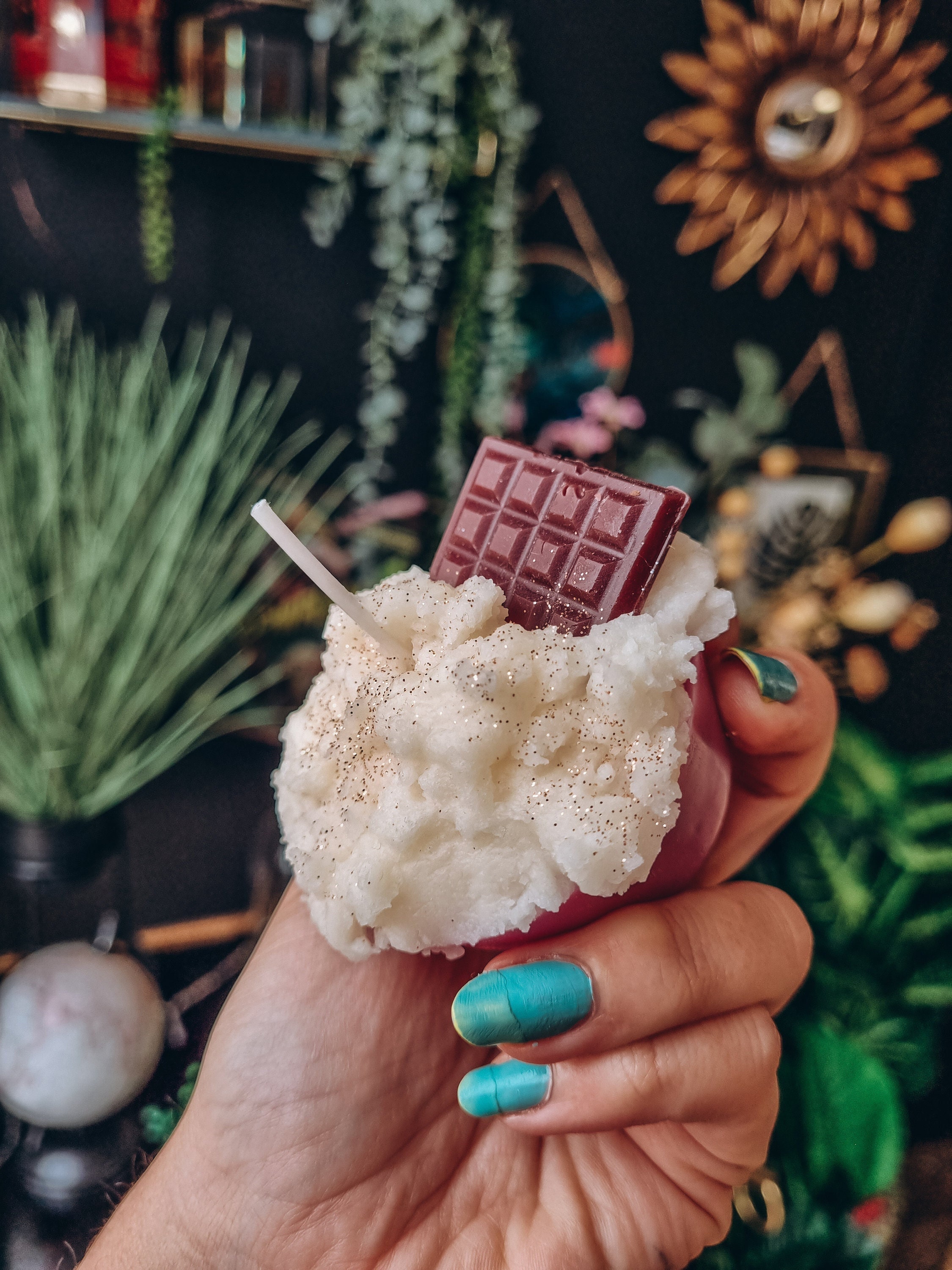 Bougie Cupcake Myrtille - Cire Végétale, Vegan