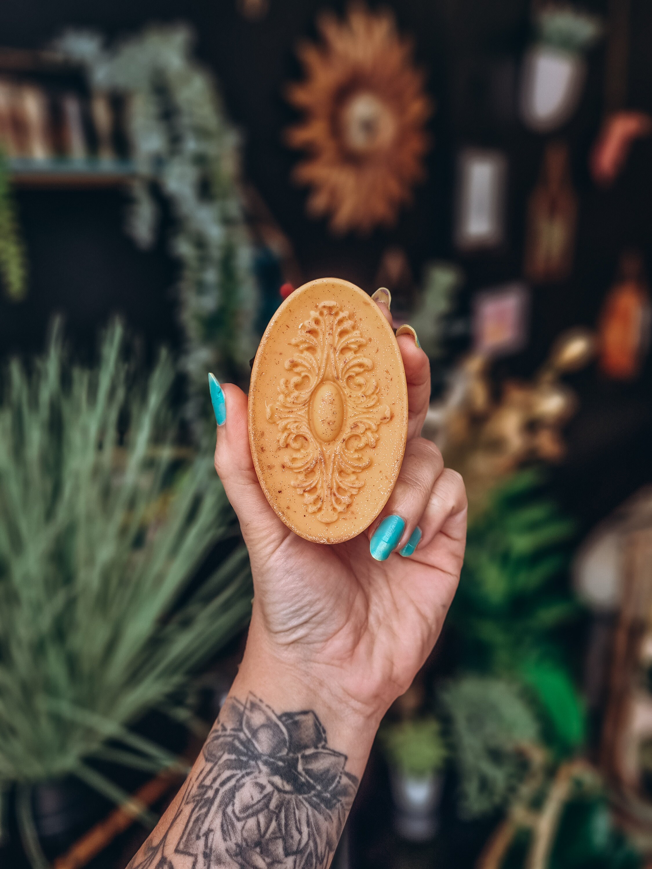 Galet Arabesques Parfumé Aux Épices d'automne - Cire Végétale, Vegan