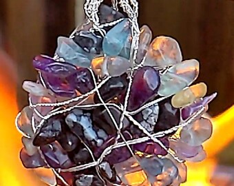 Amulet “de Drööm”, power of the gemstone, WireWrapArt, handmade, amulet for your loved ones