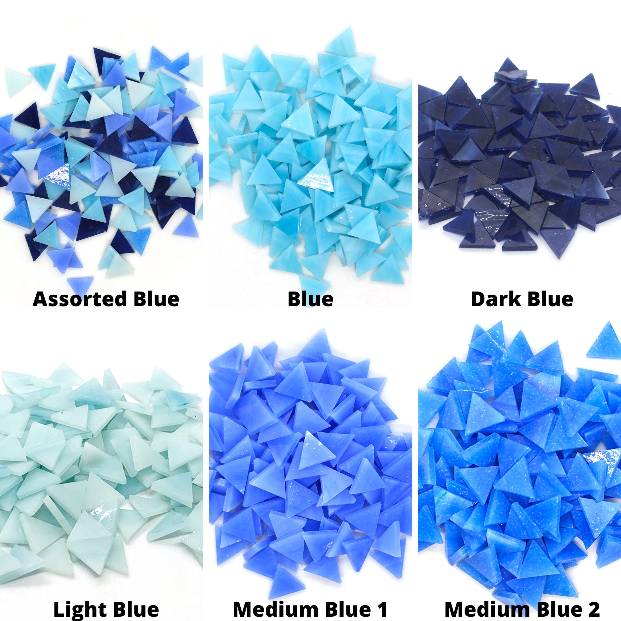 200 Pcs Petal Shape Assorted Mirror Mosaic Tile Craft Mirror 