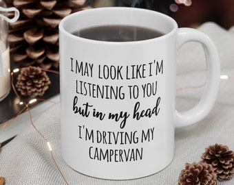 Campervan Mug, Camper Mug, Campervan Gift, Camping Mug, Campervan Cup, Campervan Coffee Mug, Gift For Camper, Camping Gift Ideas, Birthday