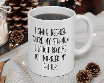 Gifts For Step Mom, Step Mom Mug, Stepmom Cup, Gift For Stepmother, Funny Step Mom Coffee Mug, Step Mom Birthday Gift Ideas, Tea Mug