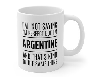 Geschenk Tasse mit Flagge Argentinien L/änder Flaggen Geburtstagsgeschenk Souvenir Argentina f/ür Reiseliebhaber Frauen M/änner