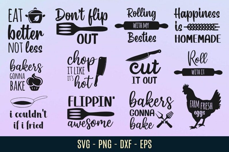 Download Kitchen Svg Bundle Funny Kitchen Svg Files For Cricut Svg Cut File Silhouette Design Files Baking Svg Cooking Svg Kitchen Quotes Clip Art Art Collectibles