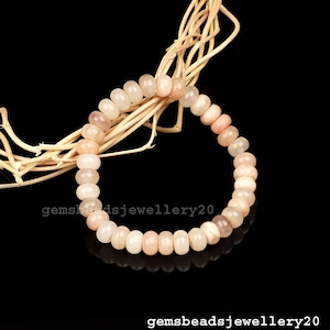 Bracciale elasticizzato con pietre preziose multi pietra di luna, gioielli fatti a mano con pietre preziose rondelle lisce, bracciale elasticizzato 8-9 mm / gemsbeadsjewellery20