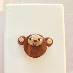 Monkey Worry Stone Textures Kawaii Fun Smooth Bumpy Handmade Worry Stone