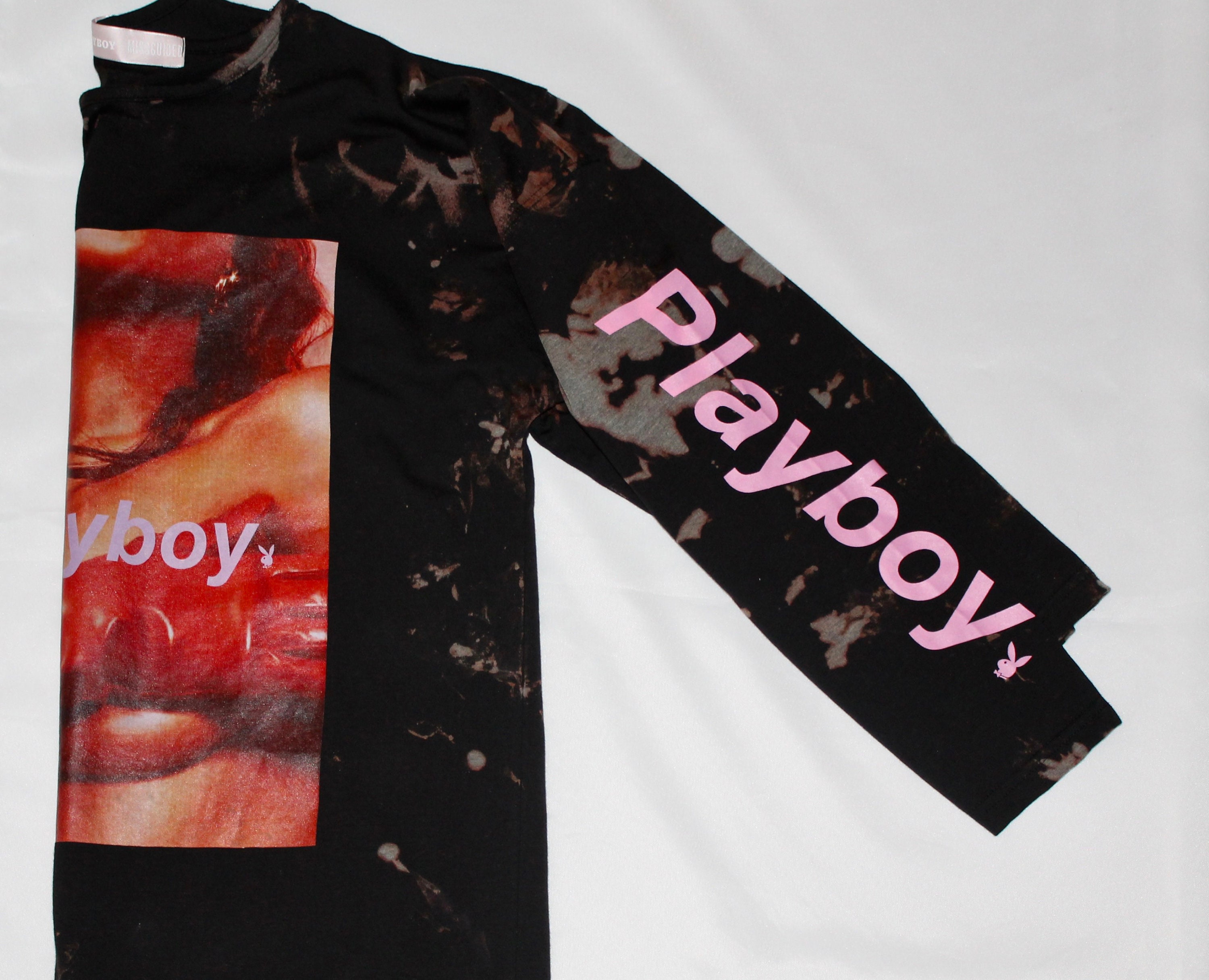 Playboy Tie Dye Long Sleeve T-Shirt | Etsy