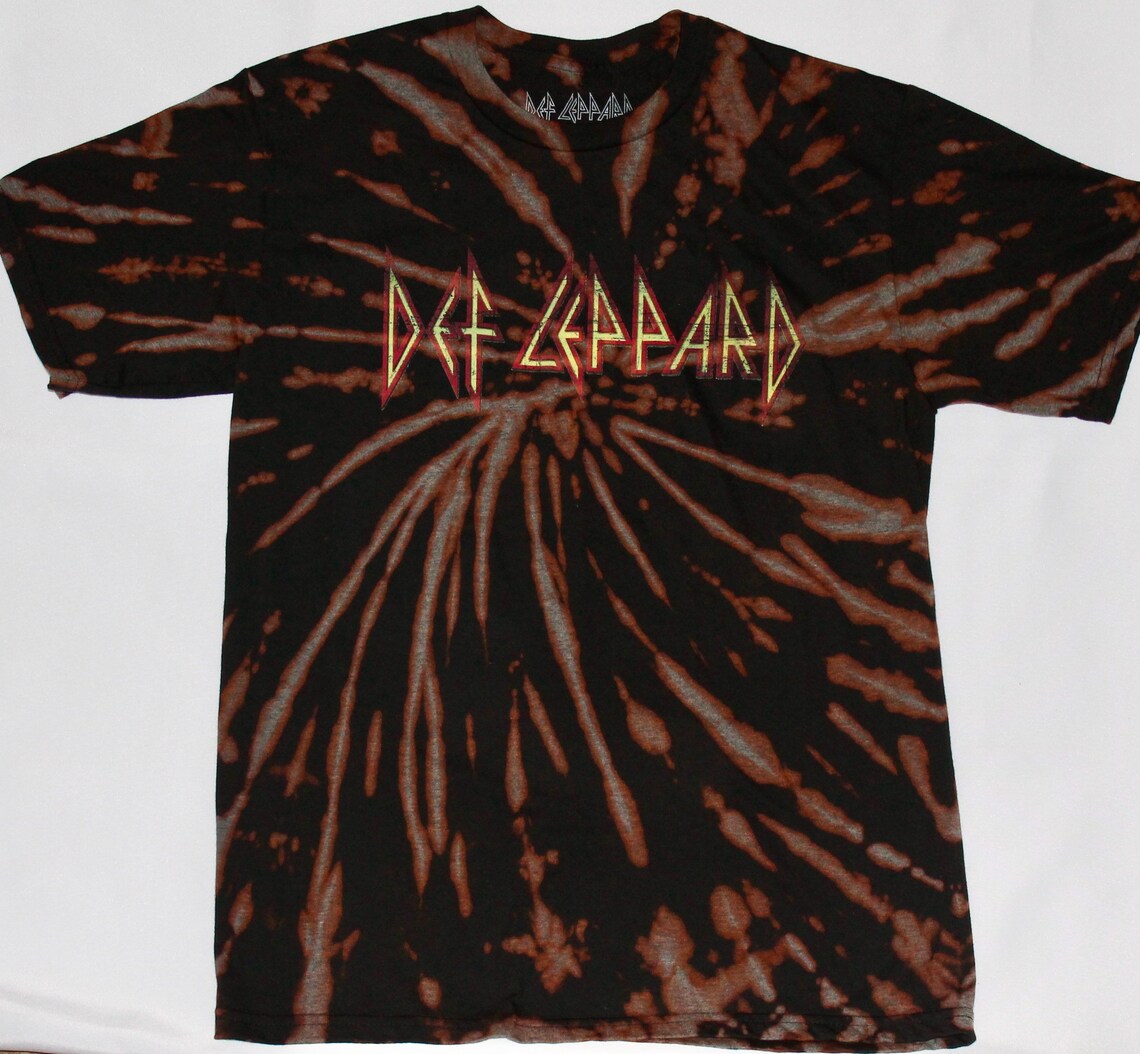 def leppard blue tie dye shirt