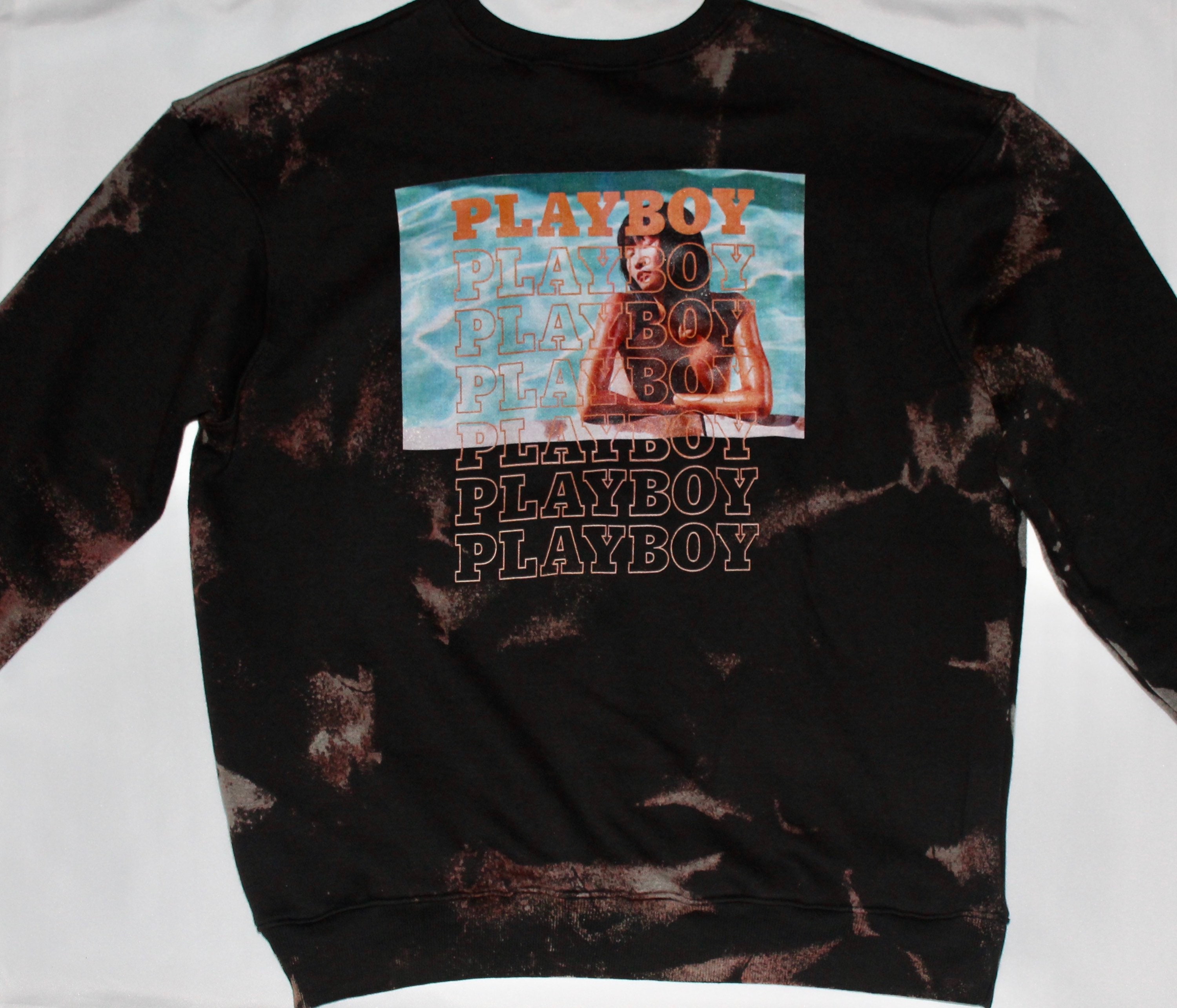 Playboy Tie Dye Oversized Sweatshirt | Etsy