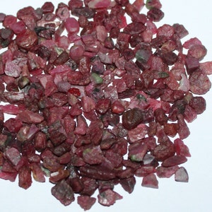 Vibrant 20 Carat Lot of Natural Red Ruby Rough Stones - Gemstone Enthusiast's Dream gift for Ruby