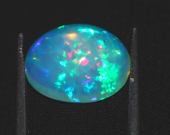 Top Quality Ethiopian Welo Opal Cabochon 4.75 Ct – AAA Multi Fire Oval Natural Gemstone for Jewelry Designers & Collectors Gift for her