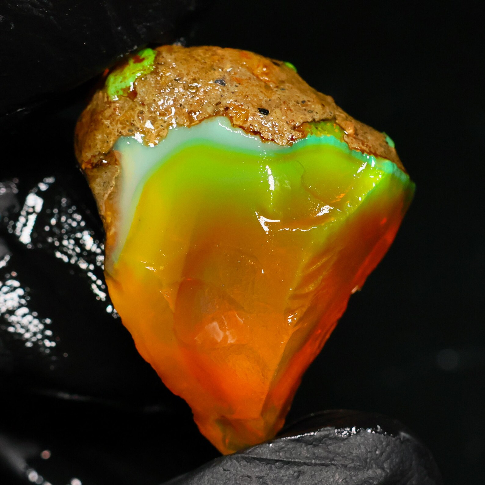 Large Natural Opal Rough 31.00 Carat, Ethiopian Opal Raw Stone, Fire ...
