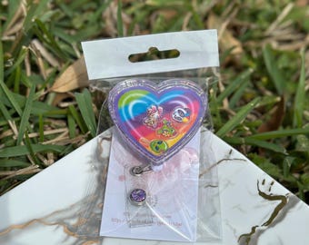 Rainbow Animals Shaker Badge Reel