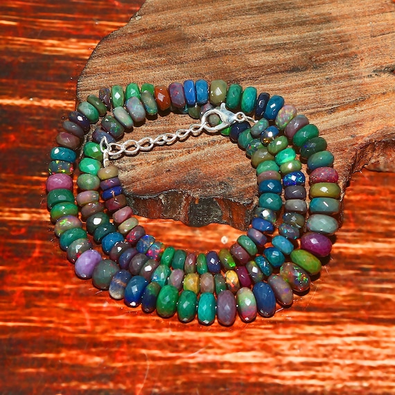 Ethiopian Opal Beads Blue Opal Smooth Opal Beads Real Opal