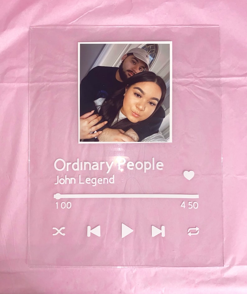 Spotify Glass / Plaque Etsy