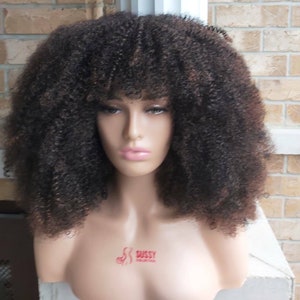 Sussy Heat Resistant Synthetic Afro kinky Spring Twist Curl Handmade Wig