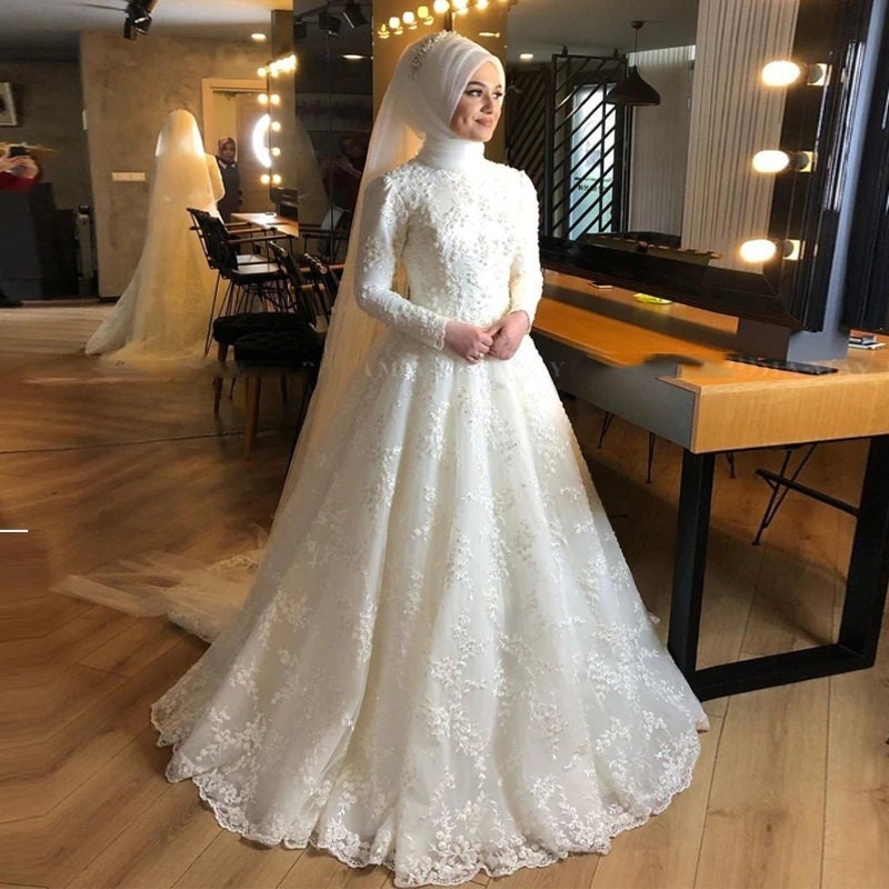 Muslim Wedding Dress - Etsy