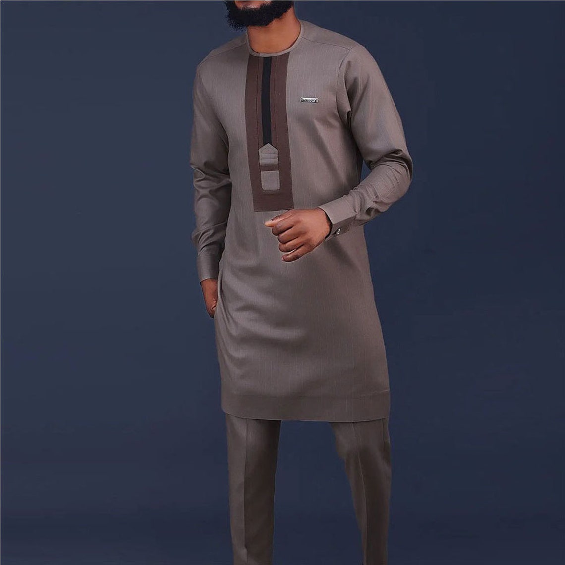 Arabian Men's Suit 2 Piece African Colorblock Long Sleeve - Etsy