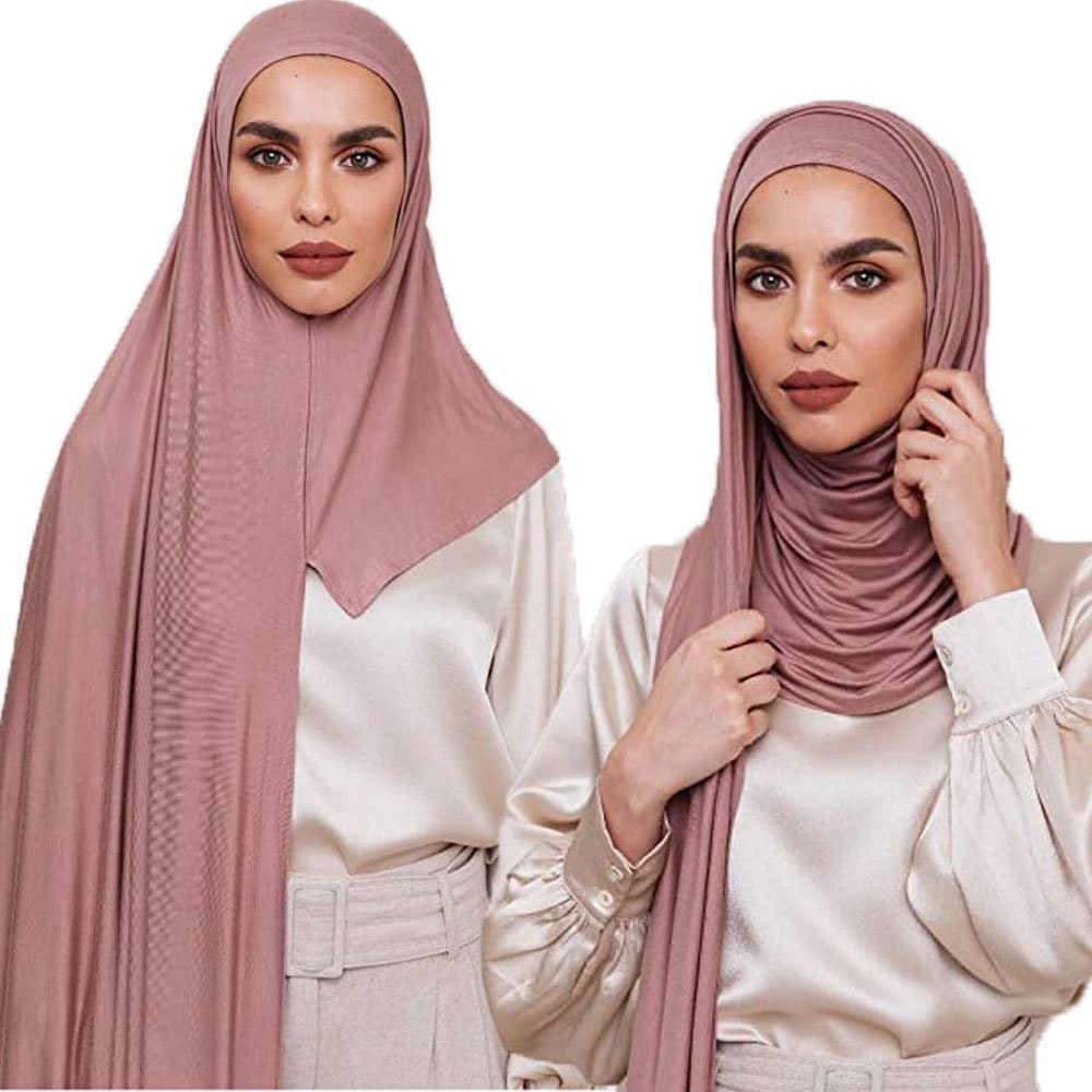 Solid Color Women's Islamic Under Scarf Ready Women's Hijab
