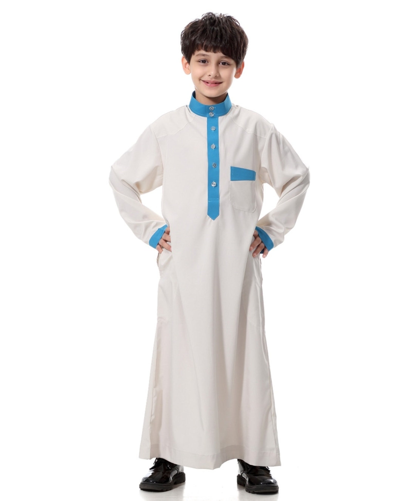 2021 NEW Muslim Boys Turkey Abaya Kids Kaftan Islamic Clothing | Etsy
