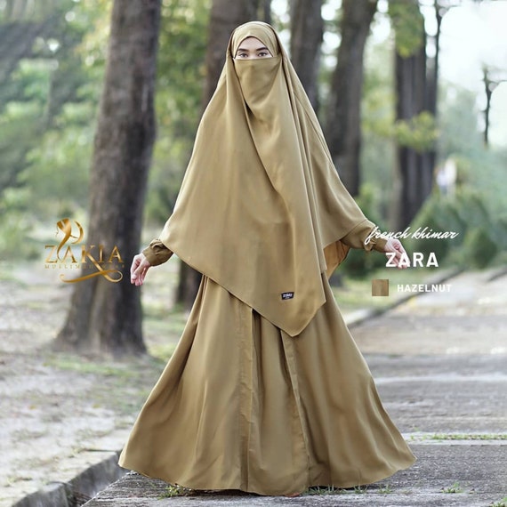 Zara Transformer French Khimar Abaya Half Niqab Veil Premium - Etsy Israel