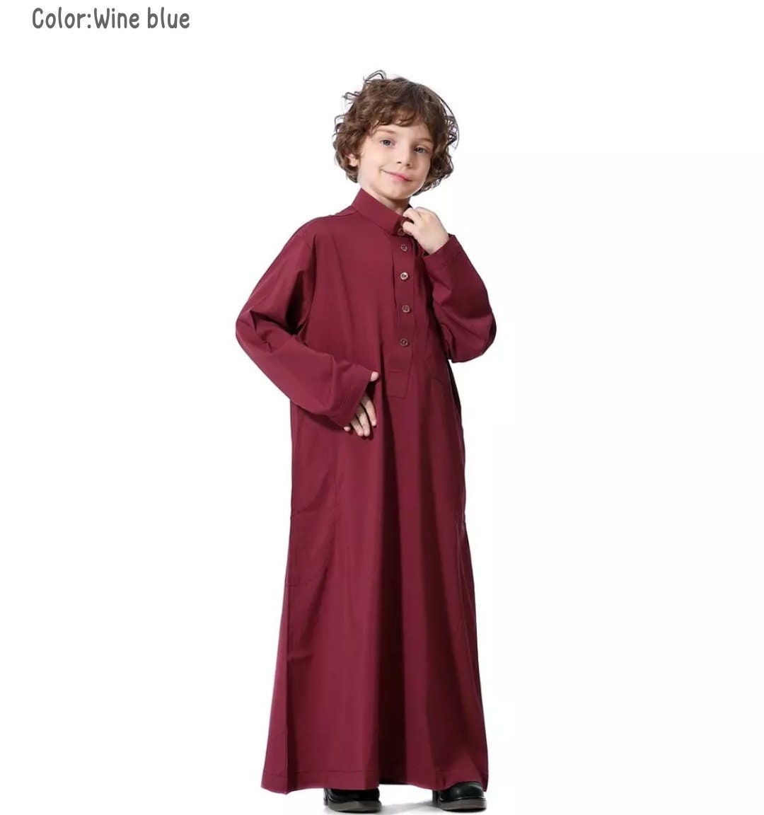 Turkish Muslim Kids Abaya Jubba Thobe Kimono Boy Thobe Thawb | Etsy