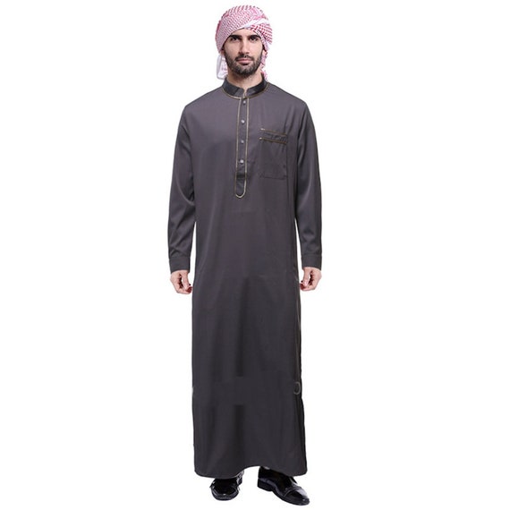 Moslim Abaya voor mannen Jubba Thobe Midden Oosten Lange Gewaden