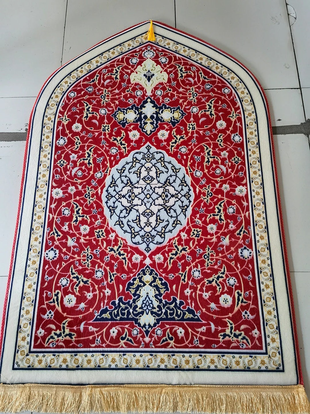 Printed Adult Prayer Mat for Muslim Ramadan 70x130 Flannel Worship