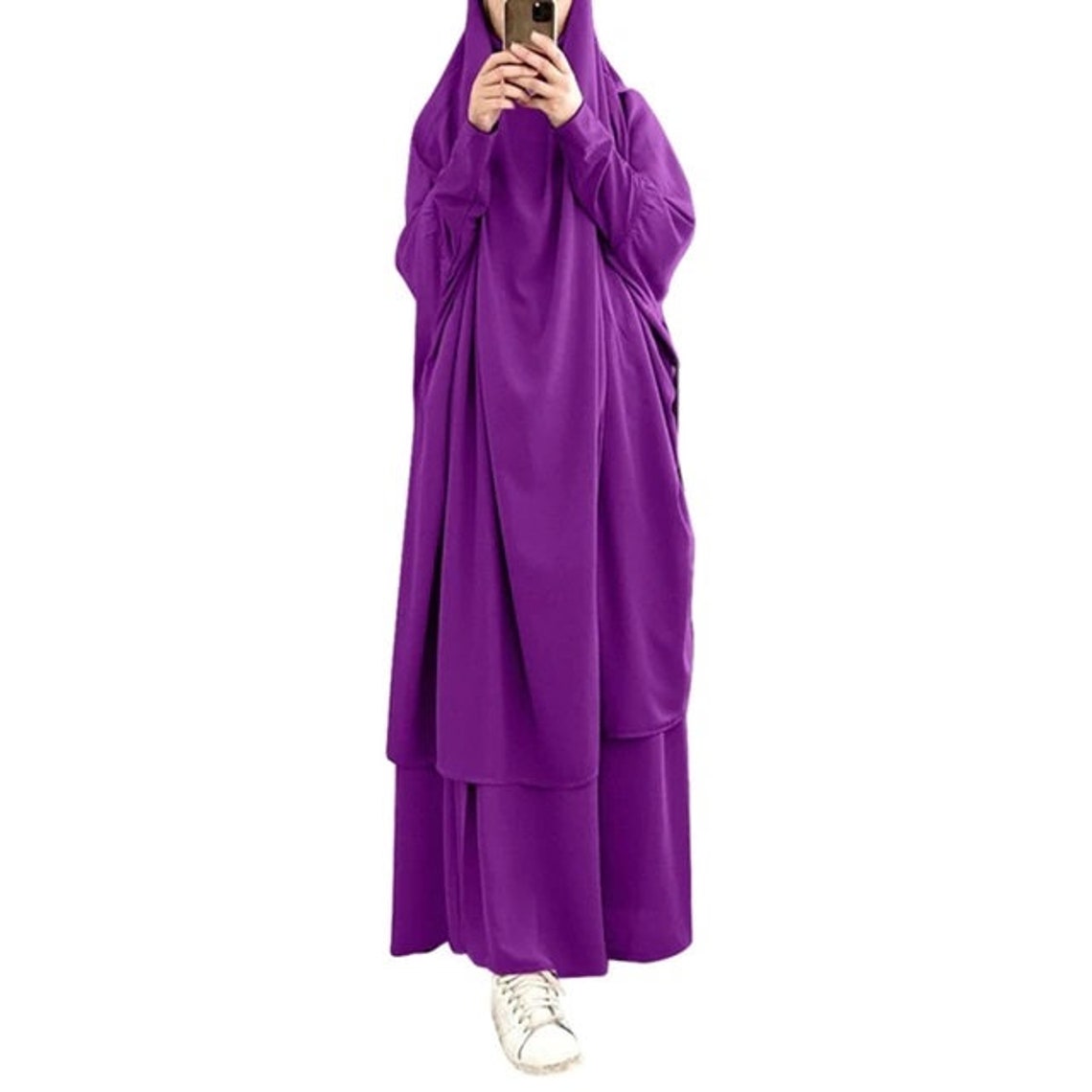 Women Hooded Muslim Hijab Dress Eid Prayer Garment Jilbab Etsy
