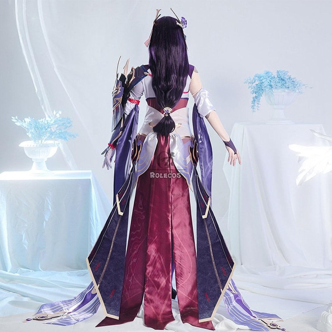 Genshin Impact Raiden Shogun Cosplay Costume Weekly Boss Etsy New Zealand