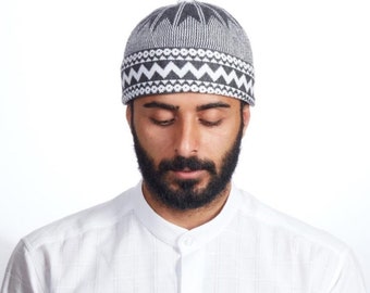 Pssopp 59cm Muslim Pray Hat Black Male Soft Golden Velvet Material Islamic Worship Hat Islam Praying Beanie for Male