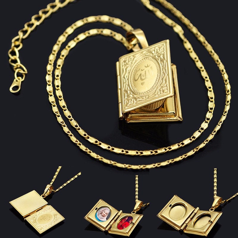 Quran necklace gold sale